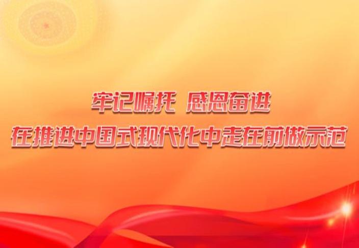 牢记嘱托，感恩奋进，在推进中国式现代化中走在前做示范